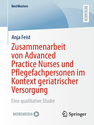 cover image of Zusammenarbeit von Advanced Practice Nurses und Pflegefachpersonen im Kontext geriatrischer Versorgung
